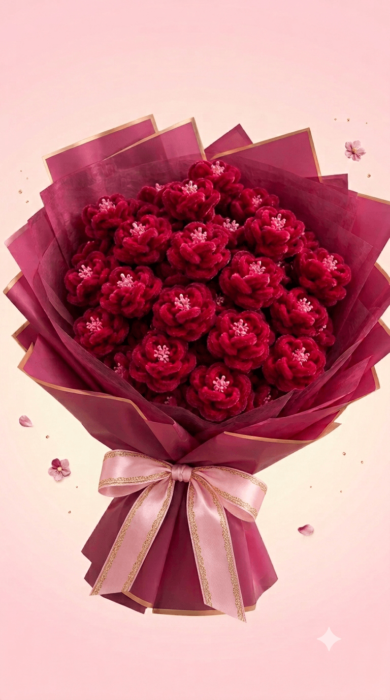 Long-Lasting Handmade Flower Bouquet - Image 2