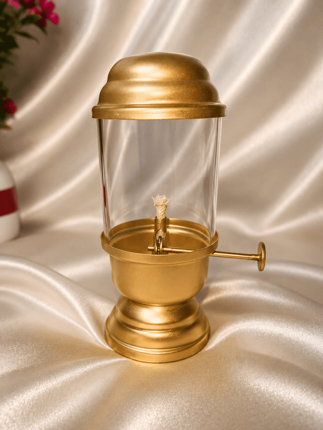 Metal diya